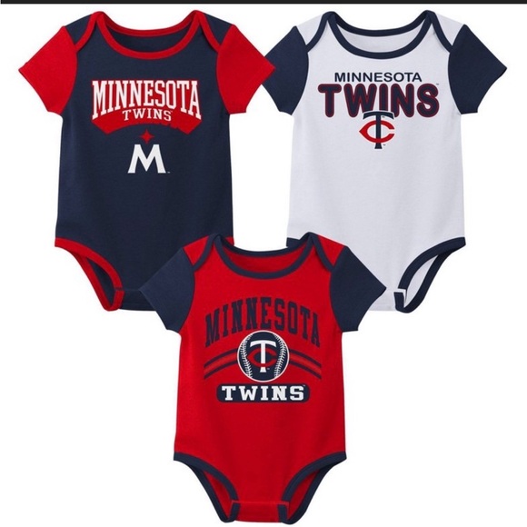 Mlb Genuine Merchandise Other - MLB Minnesota Twins Infant Boys' 3pk
Minnesota Twins Baby Bodysuit Set